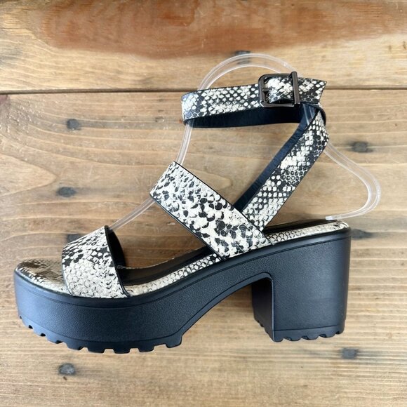 Qupid Snake‎ Print Sandals NEW without Box 6 Platform - Picture 7 of 8